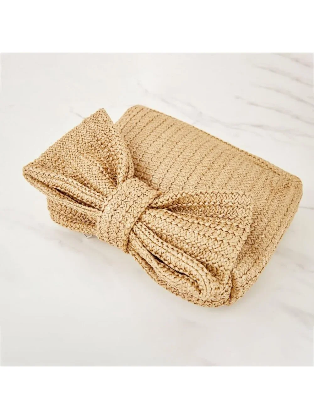 Women’s Black5 Straw Woven Clutch Purse Crossbody Evening Wedding Handbag